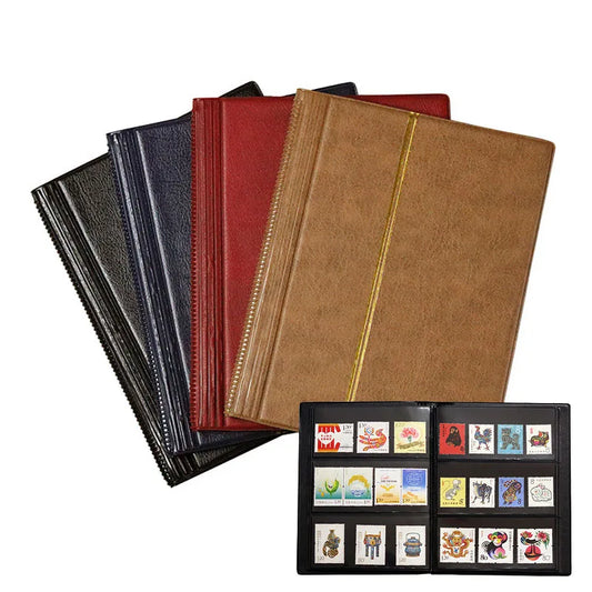 Stamp Collector's Book Collector's Album Small Stamp Protectors 10 Stamp Pages for Books Stamps Collector's Albums for Collec