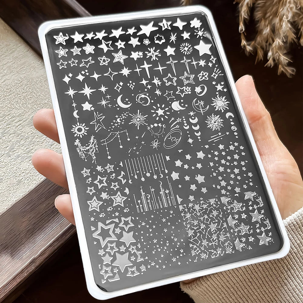 Bowknot Patterns Nail Stamping Plates 14.5*9.5cm Template Stencils Nail Art Stamper Kawaii Bow Image Plate Manicure Tools
