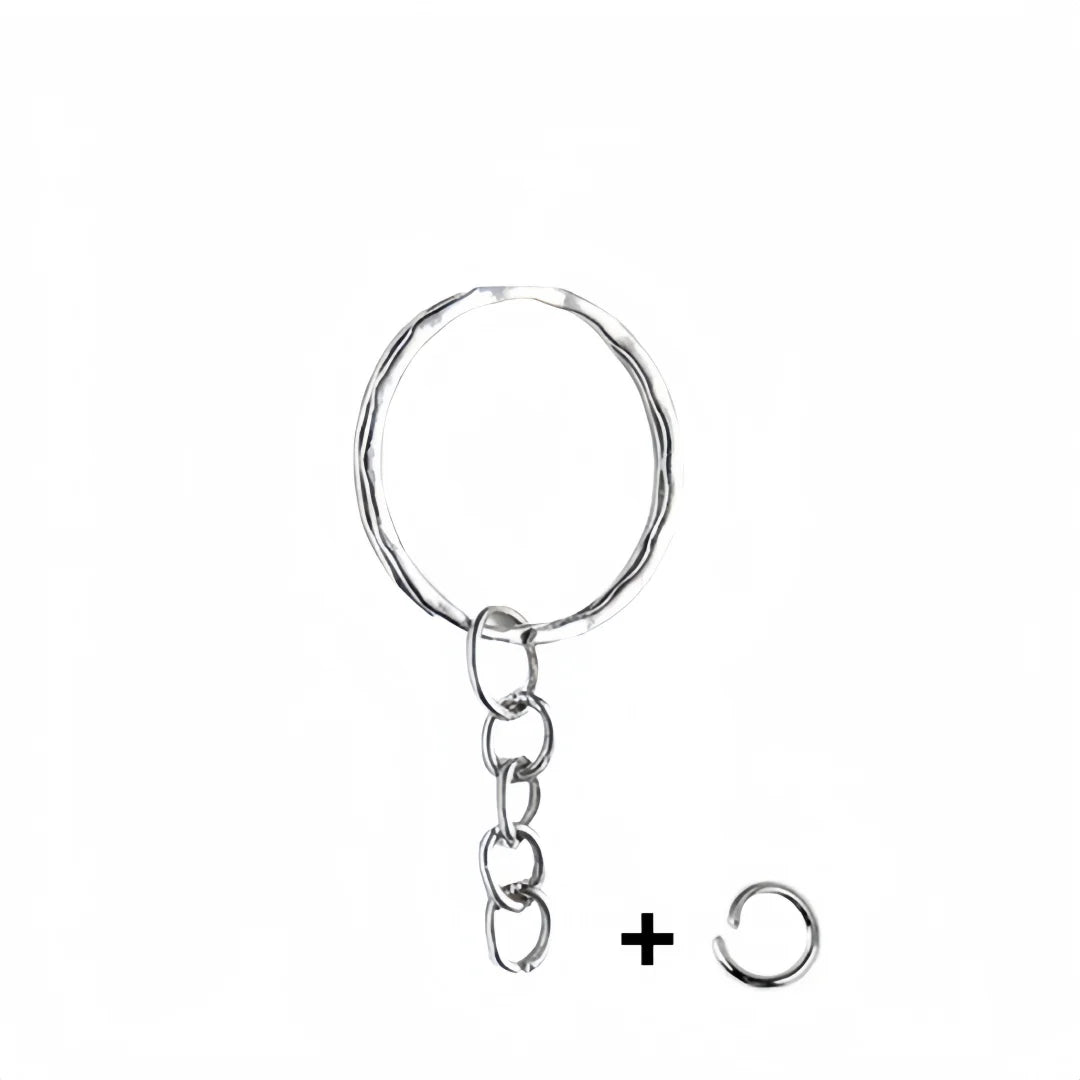 25mm*50pcs Flat Ring, Metal Circular Buckle, Round Ring, Smooth Dog Buckle, Embossed Circular Ring, Hanging Buckle, Hook Buck