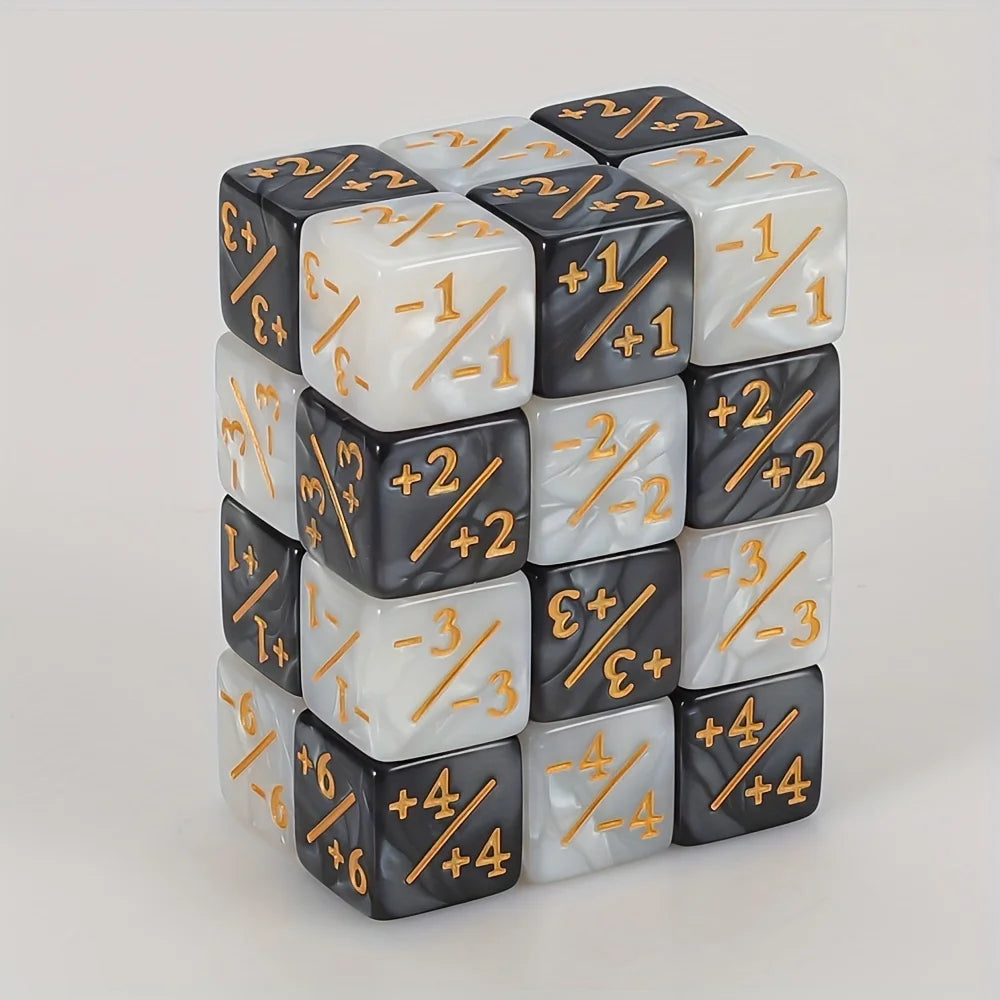 24pcs Magic Party Counting Dice Set With Starry Sky Design - Perfect For Mtg Card Games & Magic Games Enhance Math Skills - 2