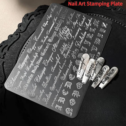 Silicone Transparent Nail Art Stamping Kit French For Manicure Plate Stamp Polish Stencil Template Seal Stamper Scraper