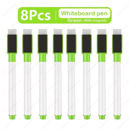 48-1Pcs Magnetic Erasable Whiteboard Pen Color Options Numbering Stationery Office Teaching Supplies for Student Blackboard N