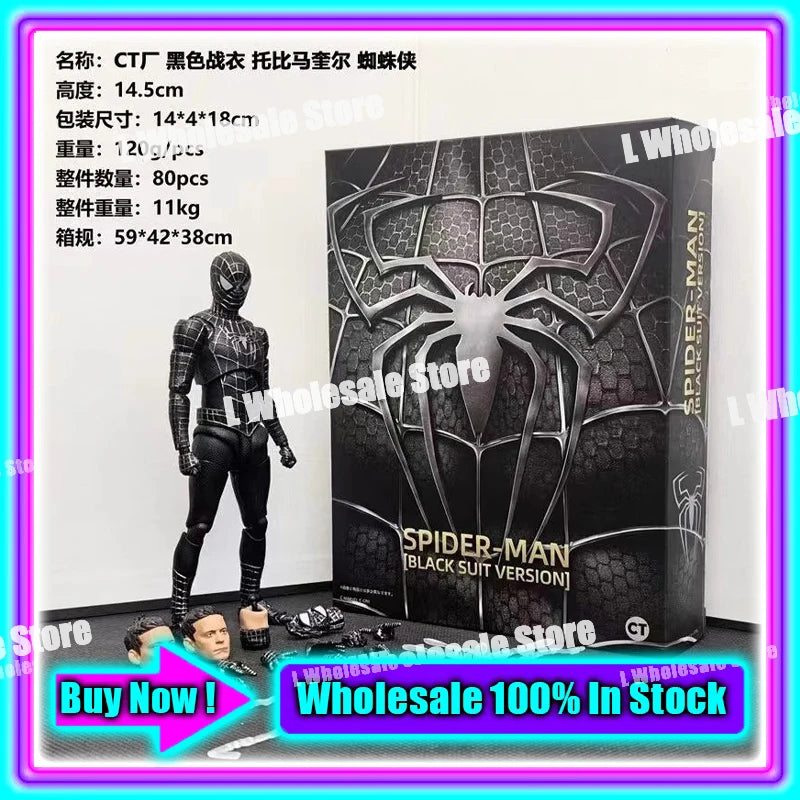 In Stock Mess Toys Superior Symbiote Scarlet Spider Ct Toys Spiderman Daredevil Batman Wolverine Anime Action Figure Gifts To