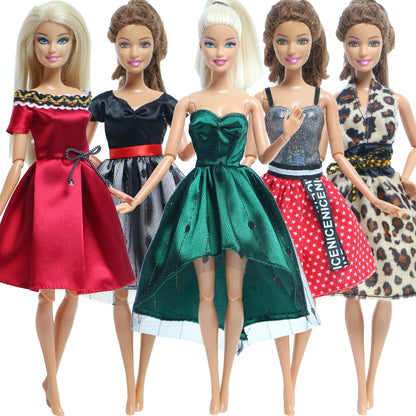 5 Set 3 Set Handmade Fashion Doll Outfit Daily Casual Wear Blouse Shirt Vest Bottom Pants Skirt Clothes for 1/6 Doll Accessor