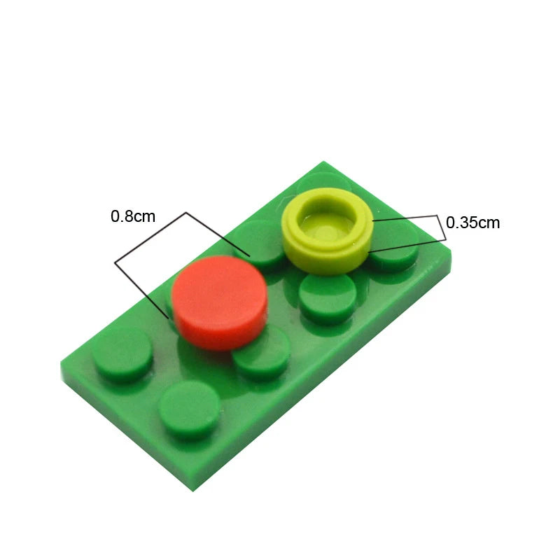 800PCS FLAT Tile 1x1 Dots Round Bricks 35381 98138 MOC DIY Building Blocks Parts for Mosaic Portrait Art Design Children Toys