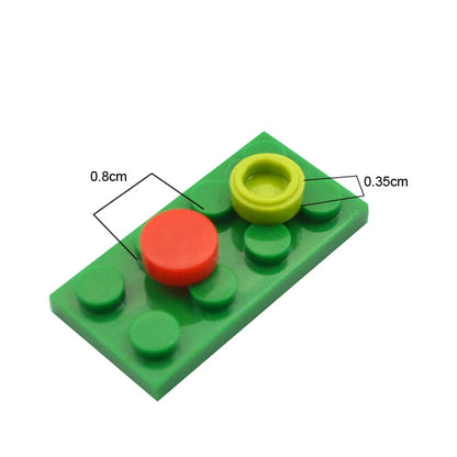 800PCS FLAT Tile 1x1 Dots Round Bricks 35381 98138 MOC DIY Building Blocks Parts for Mosaic Portrait Art Design Children Toys