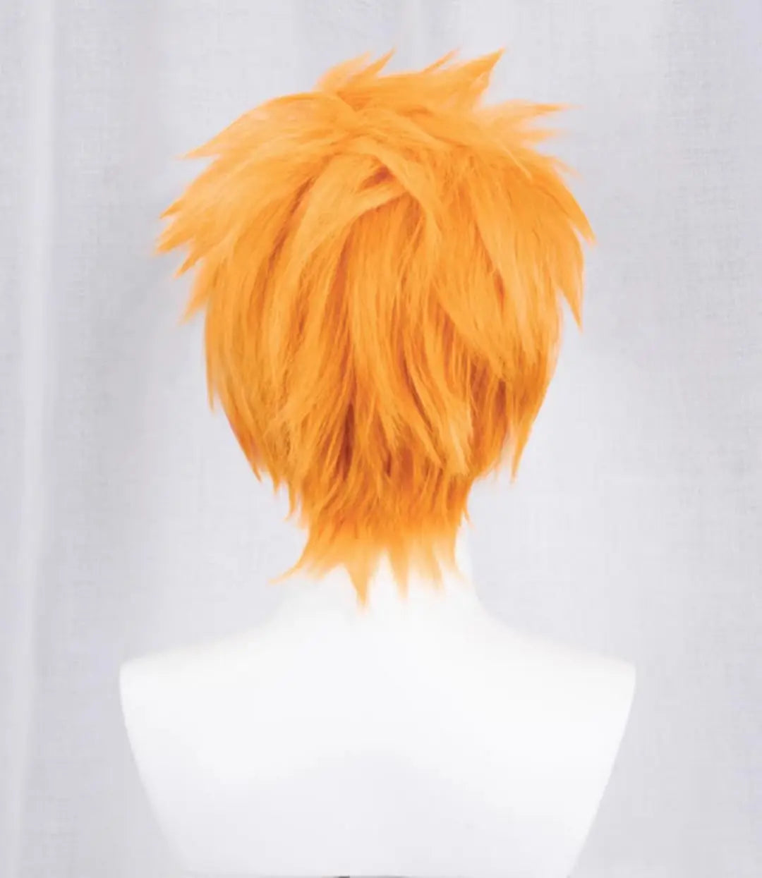 Kurosaki Ichigo Cosplay Wig with Orange Fluffy Hairstyle Short Hair Halloween Anime Party Wig