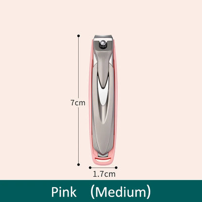 Colorful Nail Clippers Anti-Splash Nail Cutter Detachable Design Fingernail Clippers Stainless Steel Manicure Nail Tool - Pin