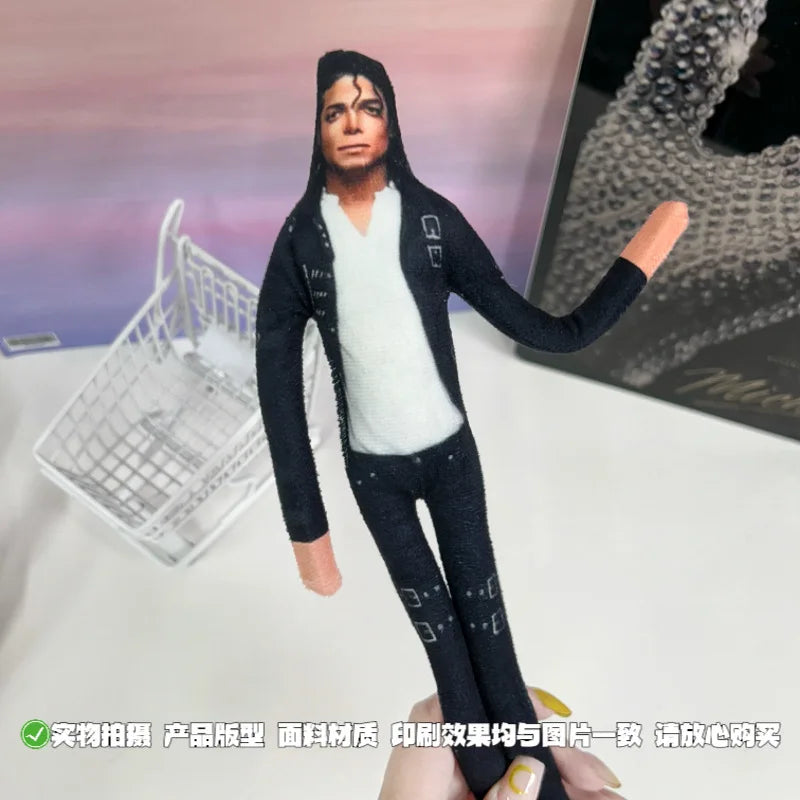 New Style Michael Jackson Cosplay Prop Doll Plush Stuffed Figure Dolls Room Decoration Abstract Joint Mobility Props Gift - 0