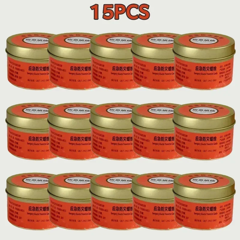 1-20pcs Emergency Candles for Power Outages Windproof Smokeless Long-Lasting Lighting Survival Supply for Home Camping Blacko