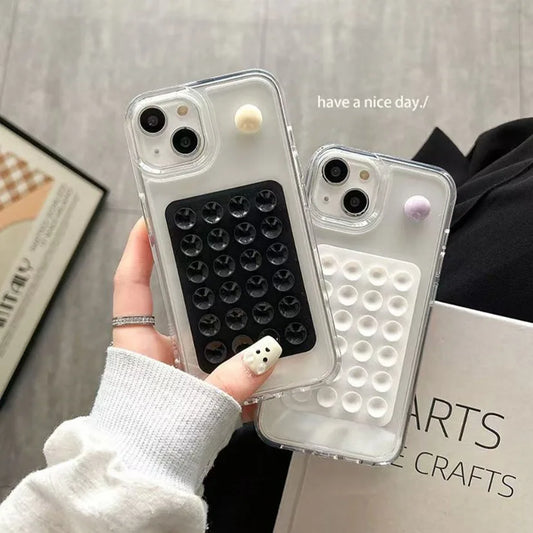 Silicone Suction Phone Holder Mat Multifunctional Suction Cup Wall Stand Square Anti-Slip Single-Sided Case Mount Back Sticke