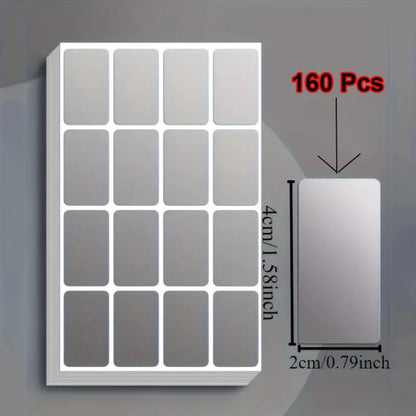 160Pcs/320Pcs Removable Waterproof Label Stickers Ideal for Organizing Office & Home Use Storage Freeze Food Design - 160 Pcs
