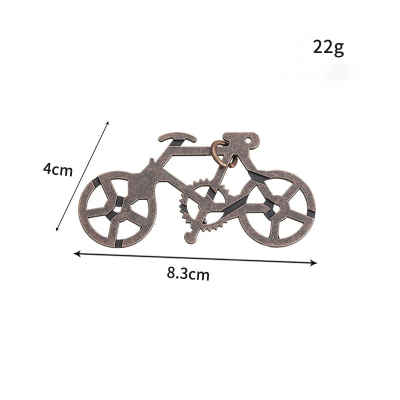 Lock Puzzles Classic IQ Metal Brain Teaser Magic Baffling Puzzles Game Toys For Children Adults Funny Gifts Metal Puzzle - 9