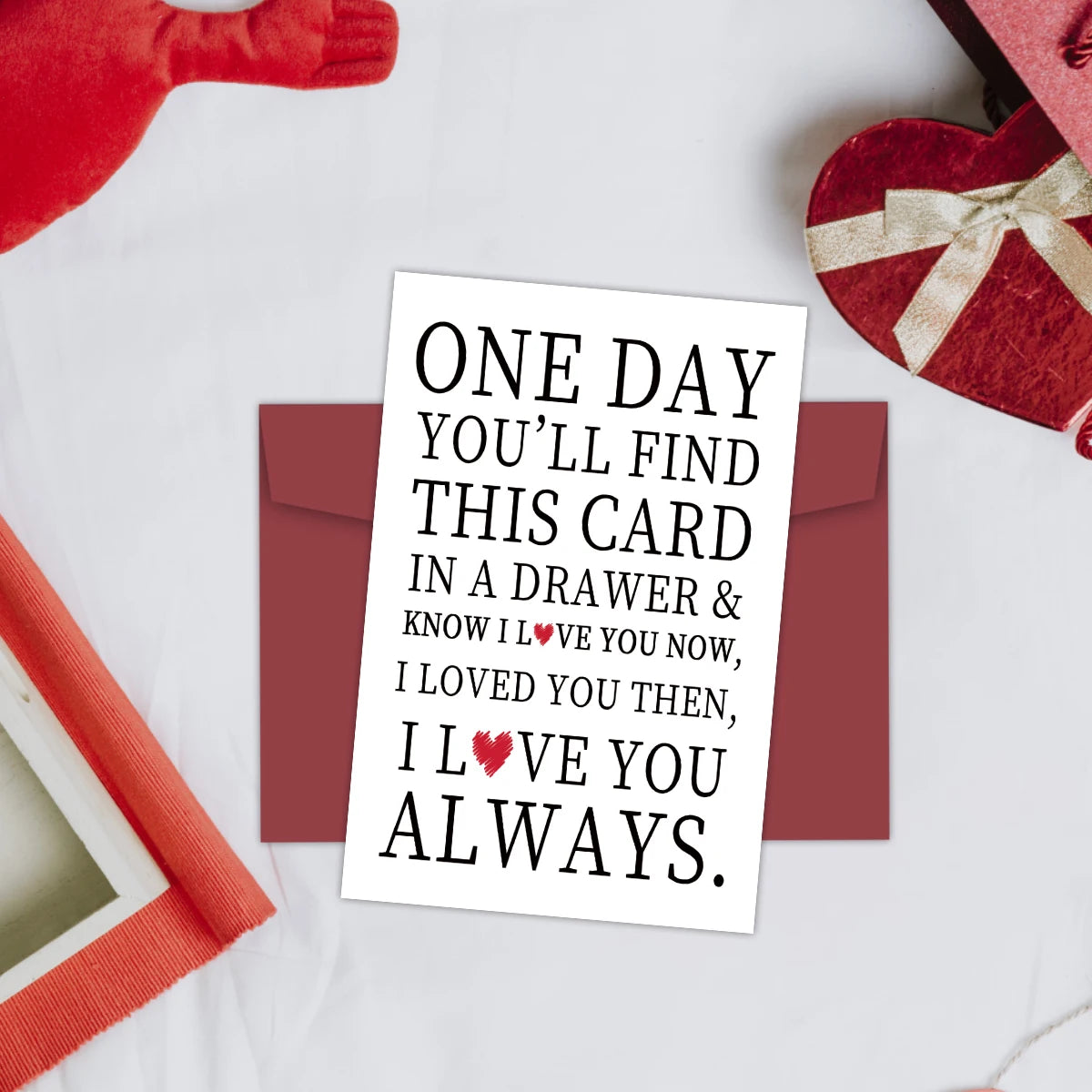 Heartfelt Love Anniversary Card, I Love You Always Greeting Card for Him Her Mom Wife Lover, Perfect for Valentine's Day,Wedd