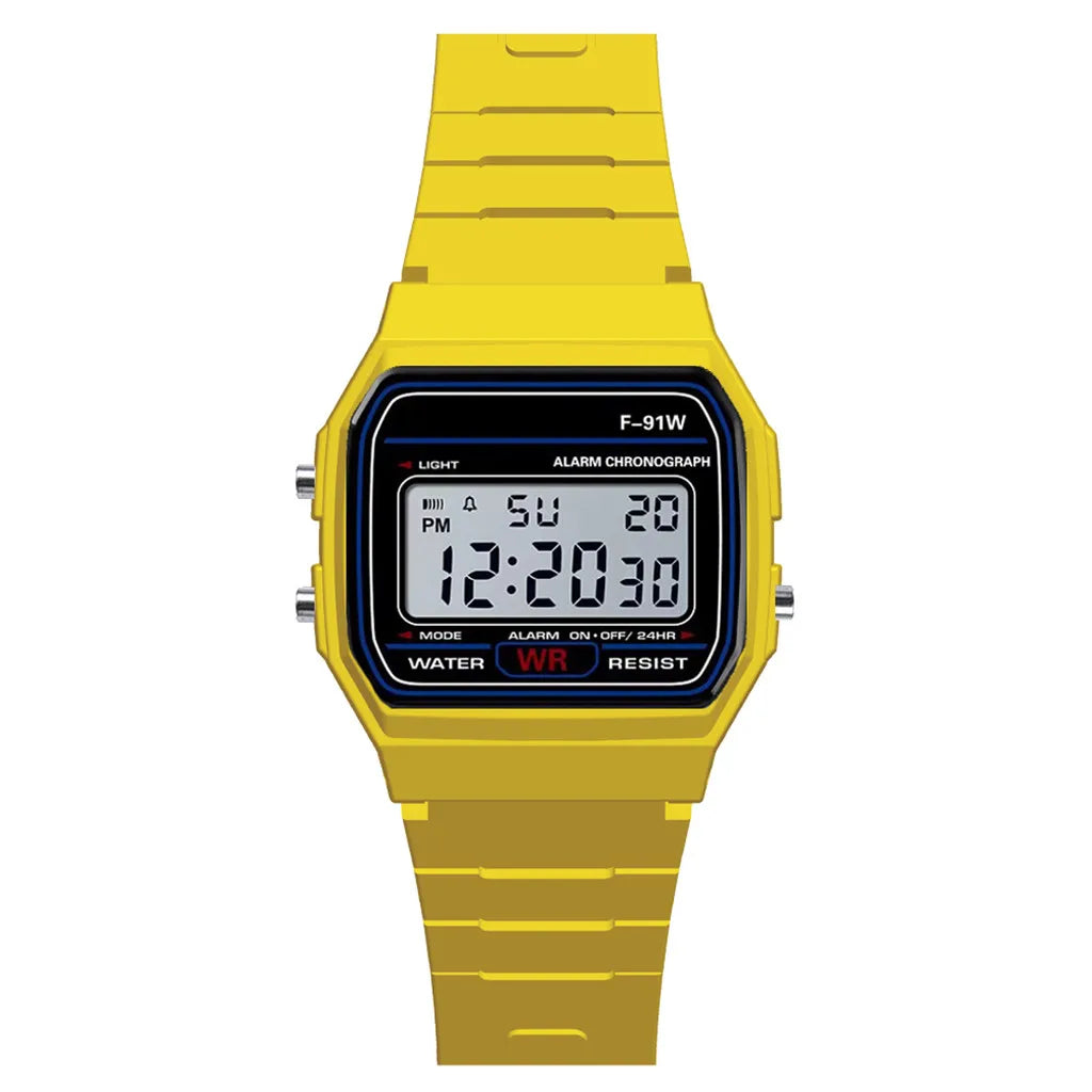 Luxury Men Analog Digital Military Armys Sport LED Waterproof Wrist Children Watch for Kids Bracelet Alarm Women Clock - Yell