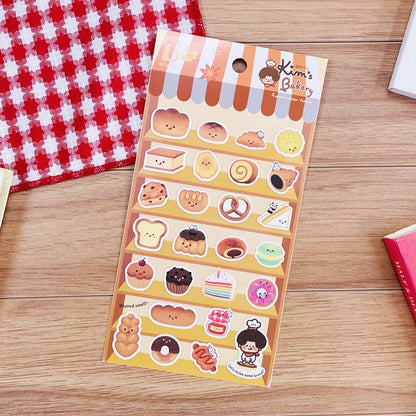 Korean Import Suatelier Baking Bread Cake Desserts Food Stickers Scrapbooking Diy Journal Stationery Sticker Deco School Supp