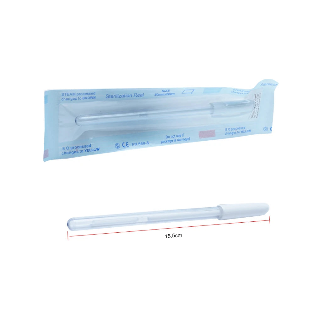 2PCS Eyebrow Marker Pen Microblading Surgical Skin Permanent Make up Supplies White Surgical Scribe Tool Tattoo Accessories P