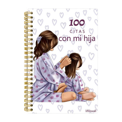 Hardcover Mother Daughter Memory Book 100 Date Journal With Photo Space Smooth Paper Daily Diary Gift For Mothers Daughters -