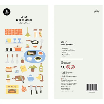 Korean Suatelier Stickers Cute Home Style Scrapbooking DIY Junk Journal Diary Stationery Deco Sticker Handiwork Craft Supplie