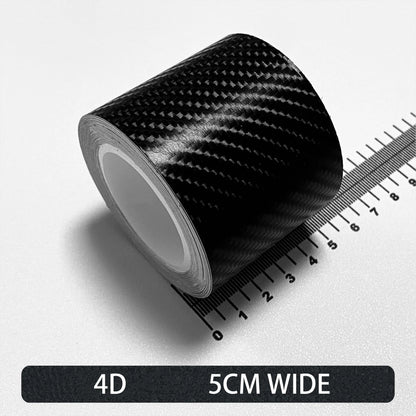 Carbon Fiber Automotive Adhesive Tape Roll Matte Black Protective Car Film Self-Adhesive Film 3D Vinyl Car Film Accessories -
