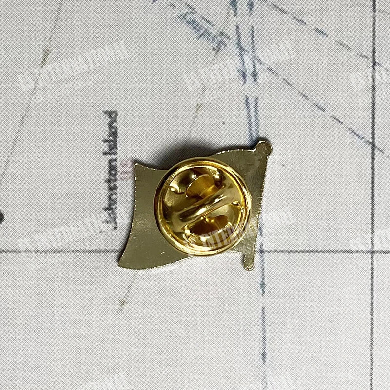 America USA National Flag Lapel Pins Crystal Epoxy Metal Enamel Badge Paint Brooch Souvenir Suit Personality Commemorative