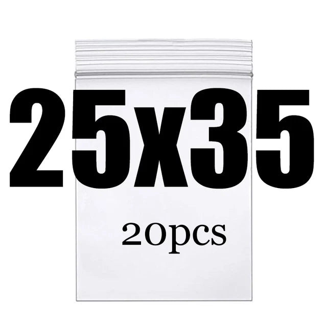 Clear Thick Zip Lock Ziplock Storage Bags Heavy-Duty Transparent Plastic Zip Package Small Jewelry Packing Reclosable Poly Po