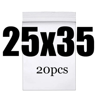Clear Thick Zip Lock Ziplock Storage Bags Heavy-Duty Transparent Plastic Zip Package Small Jewelry Packing Reclosable Poly Po