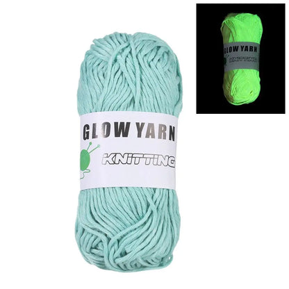 Novel Functional Yarn Glow in the Dark Polyester Luminous Chunky Yarn