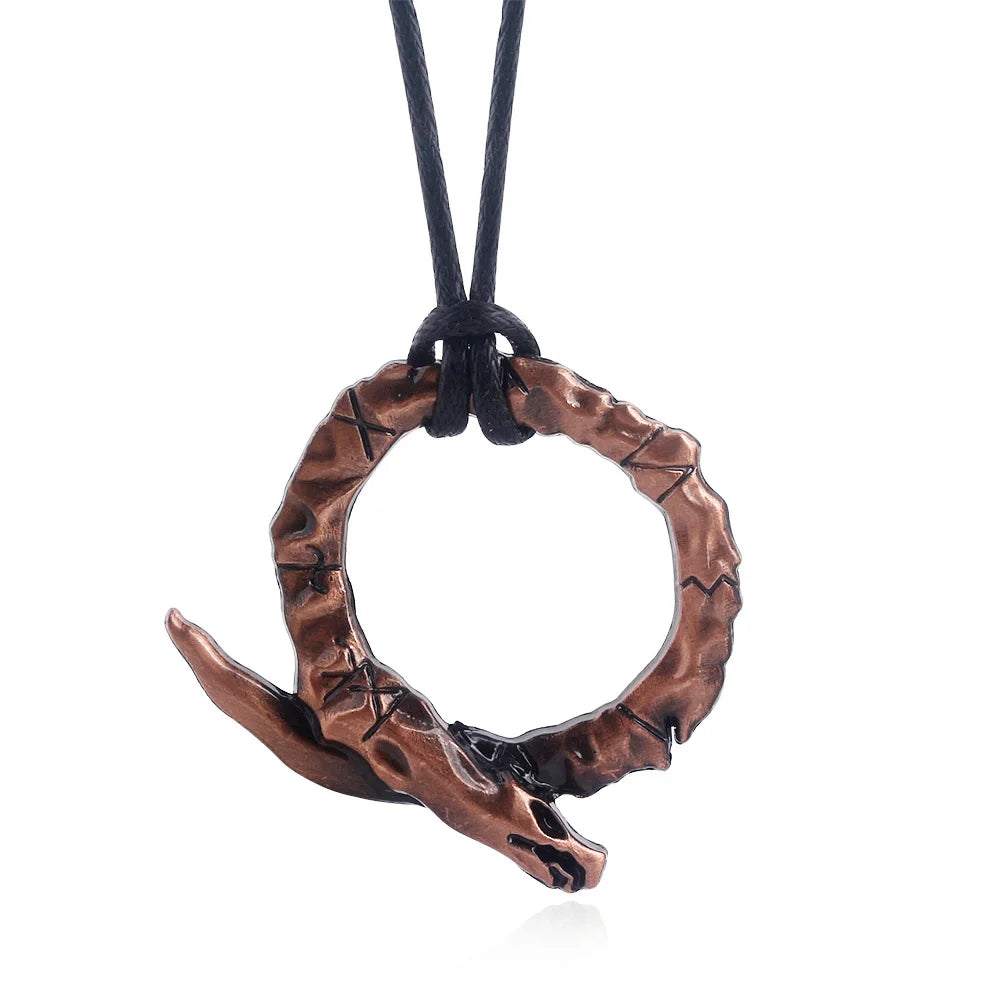 New God of War 4 Kratos Sword Keychain Pendant Keyring Jewelry Men And Women Car key chain Accessories - Necklace C