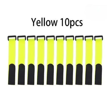 10pcs/set Reusable Fishing Rod Tie Holder Strap Hook Loop Ties Belt Fishing Rod Strapping Wrap Band Outdoor Fish Tool