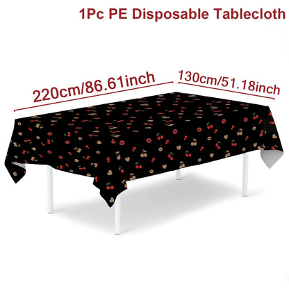 Purple Laser Disposale Tablecloth Happy Birthday Party Decoration Wedding Party Aluminum Film Table Cover Baby Shower Supplie