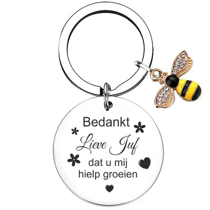 Dutch liefste juf Teacher Gifts for Women Teacher Keychain Teacher Appreciation Gifts thank You Gifts for Teachers - 9