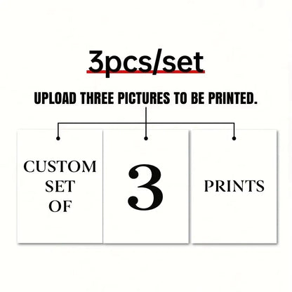 6pcs/set Custom Canvas Prints Photo Wall Art Personalized Poster for Family Life Pet Animal Birthdays Wedding Scenery Home De