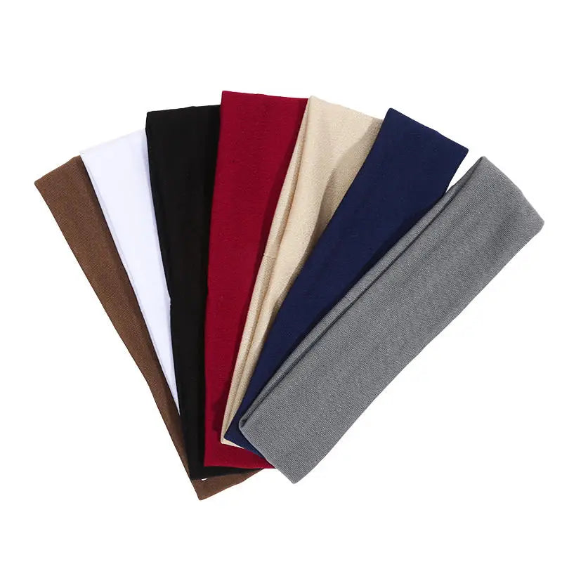 7PCS Elastic Sports Headbands For Women Stretchy Candy-Colored Hairbands Fashion Sweatbands For Fitness Yoga Running Cycling 