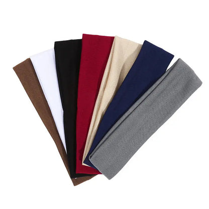 7PCS Elastic Sports Headbands For Women Stretchy Candy-Colored Hairbands Fashion Sweatbands For Fitness Yoga Running Cycling