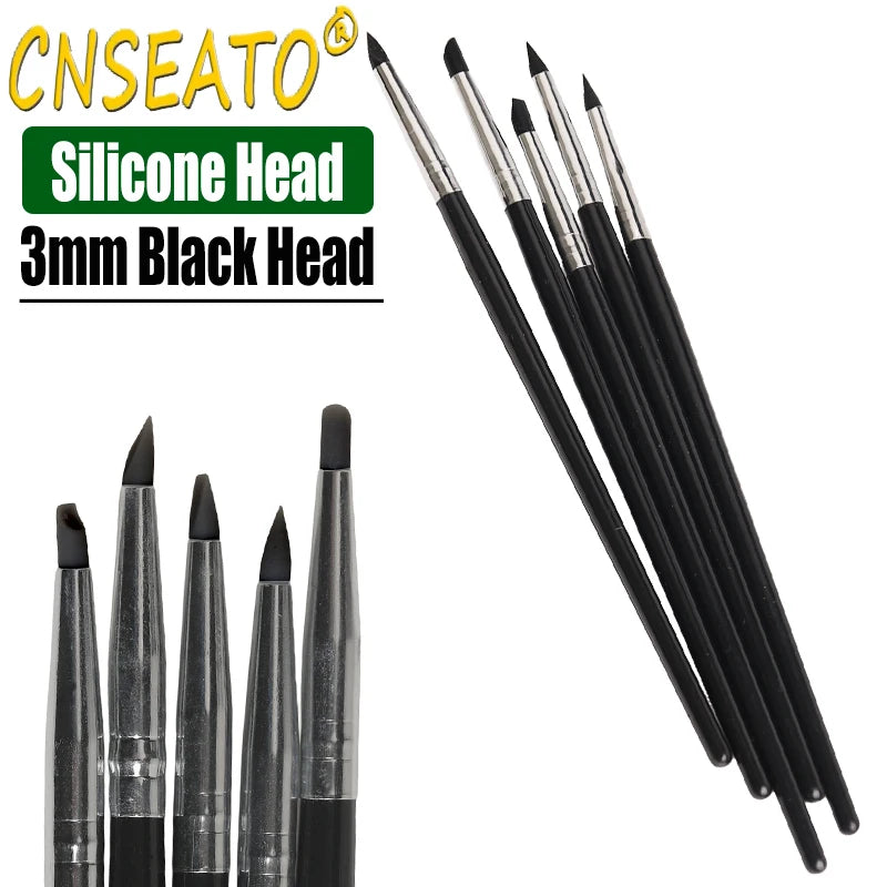 5 Pcs Dental Resin Brush Pens Resin Shaping Brushes For Composite Cement Adhesive Porcelain Teeth Dentist Tools Dentistry Lab