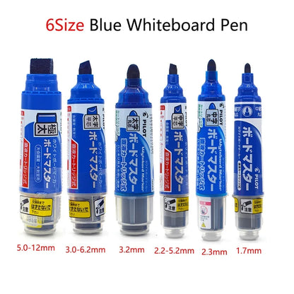 Pilot Whiteboard Pen Stationery Erasable Replaceable ink Refillable Markers 0.7/2.2-5.2/2.3/3.0-6.2/ 3.2/5.0-12mm Durable Tip