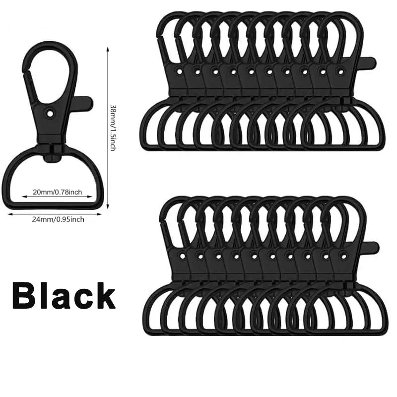 5/10/20PCS Swivel Clasps Lanyard Snap Hooks Key Chain Clip Hook Metal Lobster Claw Clasp for Keychain Sewing Jewelry DIY Craf