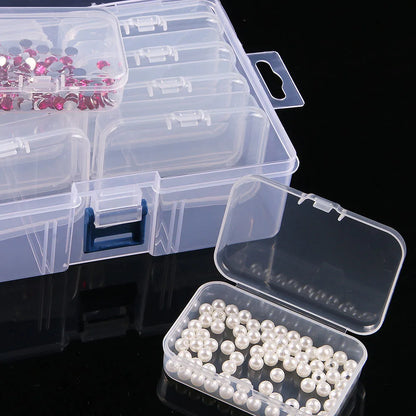 New Large 4/10/12/26 Slots Diamond Painting Storage Box Nail Art Jewelry Mosaic Storage Container, Multifunctional Storage Ca