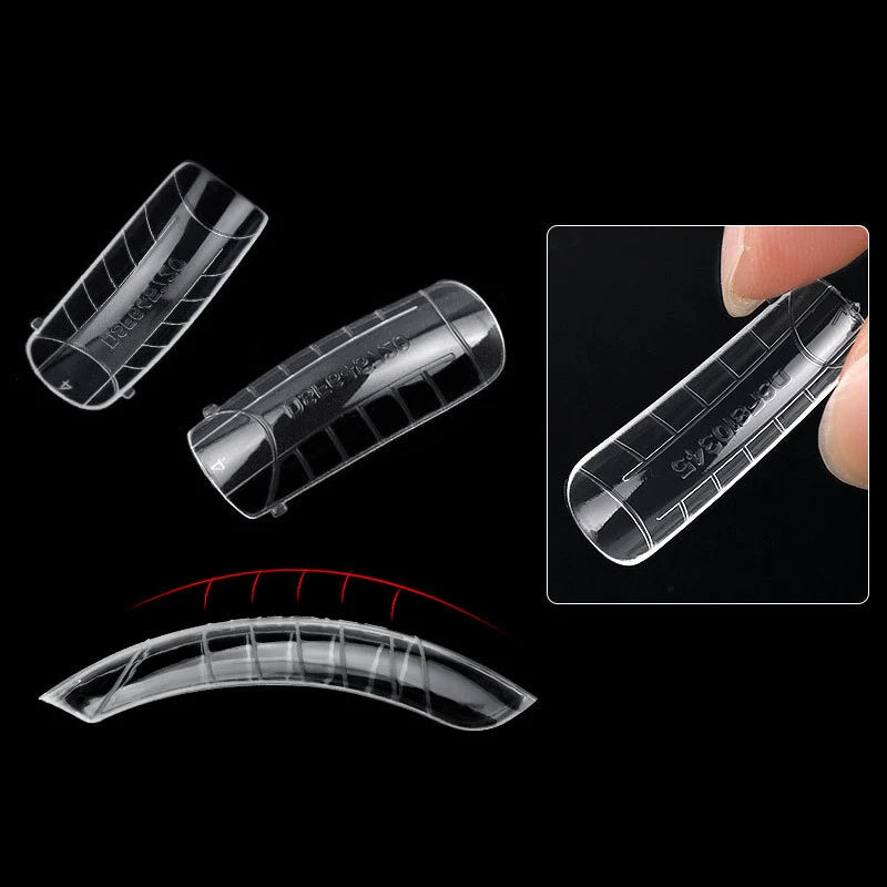 Misscheering 120Pcs/Box Transparent Fake Nails Acrylic French Nail Tips Full Coverage Press On Nails Accessory DIY Manicure T