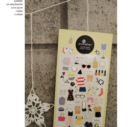 Korean Suatelier Stickers Cute Home Style Scrapbooking DIY Junk Journal Diary Stationery Deco Sticker Handiwork Craft Supplie