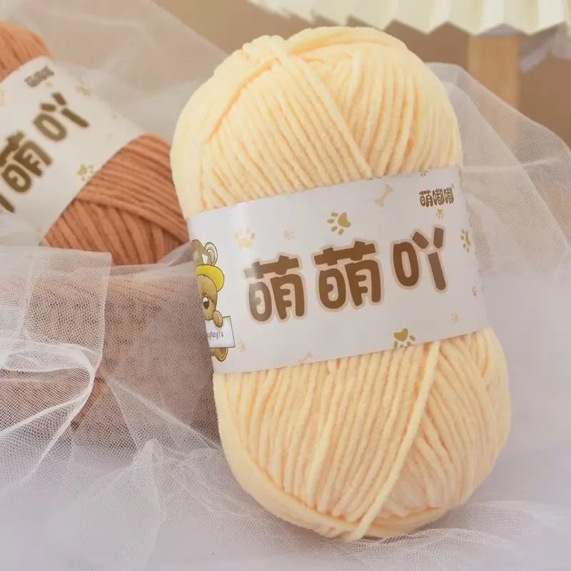 Fluffy Chenille Yarn for Crocheting doll thread Soft Bulky Velvet Yarn for Knitting Crochet Crafts Amigurumi Matte Chenille Y