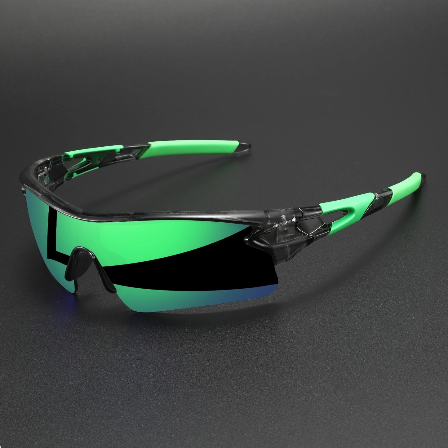 New UV400 Protective Sports Eyewear - Lightweight Full-Cover Lens, Unisex Wrap-Around for Cycling, Hiking & Daily Use - C8-gr