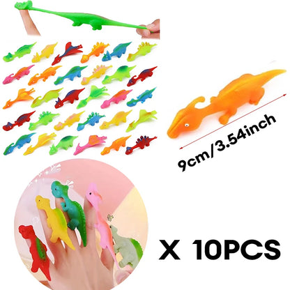 Pop Party Favor Birthdy Gift Fidgot Goodie Bag Stuffers Pinata Filler Gifts Classroom Prize Birthday Party Gift - 10PCS Dinos