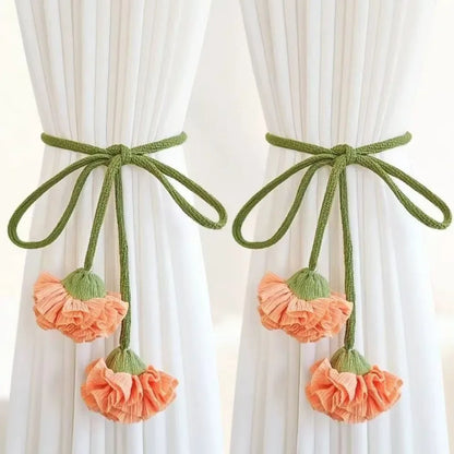 Creative Fashion Tulip Curtain Straps Adjustable Elegant Curtain Tieback Beautifully Curtains Tie Rope Homestay