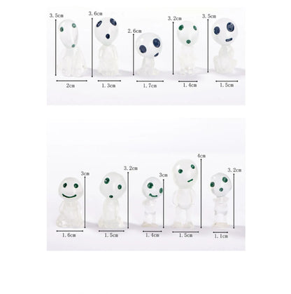 10pc Miniature Landscape Decoration Glow in the Dark Princess Shaped Home Decoration Garden Decoration Ornament Glow in the D