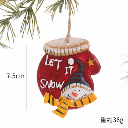 2022 Christmas Tree Decorations Christmas Resin Pendant Ornaments Home Decor DIY Kids Toys Gifts DIY Handmade Jewelry - SZ-2