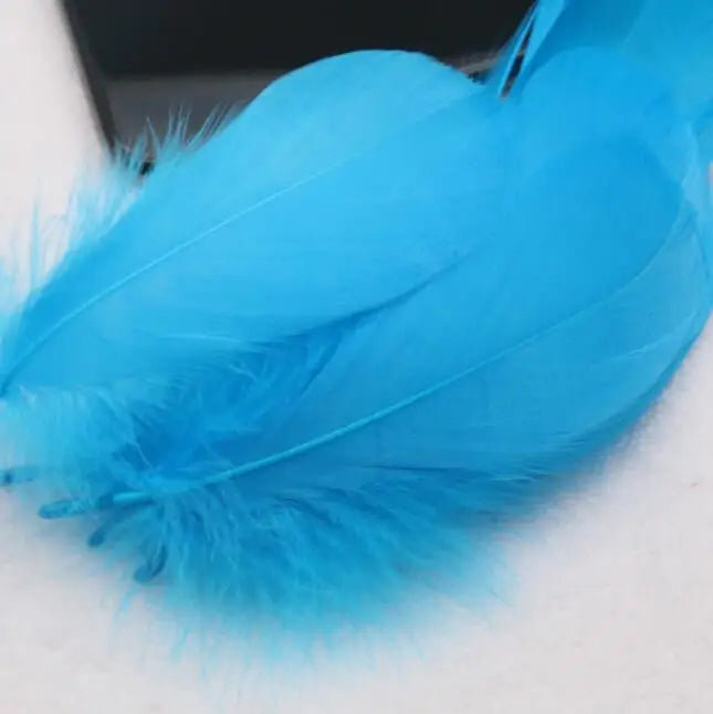 Natural Goose Feathers Plumes 4-15cm Colourful Swan Feather Plume for Home Decoration Craft DIY Party Jewelry Decoration 3Siz