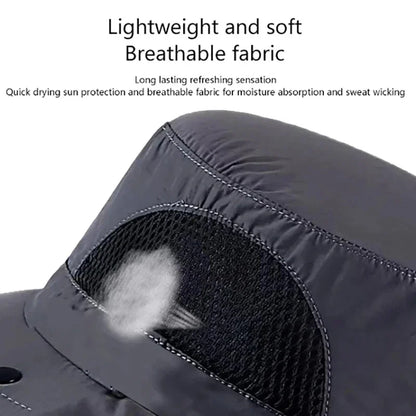 Wide Brim Outdoor Sun Hat Breathable Full Face Sun Shield Cap Anti Uv Fishing Travel Sports Sunshade Hat For Daily Outdoor Us