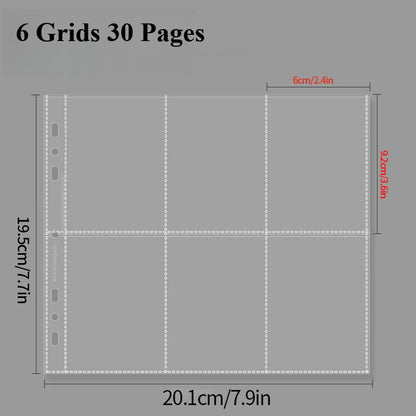 5 Pockets Binder Photocards Holder Photo Card Binder Idol Card Collect Book Kpop Photo Album Binder Background Paper 포카 바인 - 